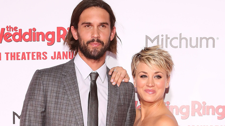 Kaley Cuoco and Ryan Sweeting on the red carpet