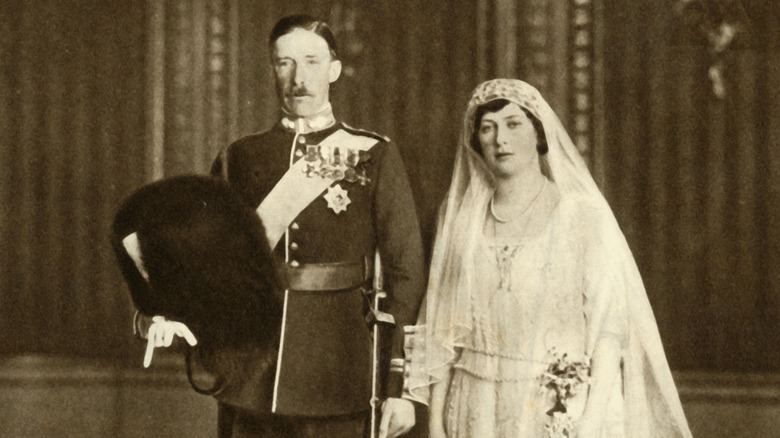 Princess Mary and Henry Lascelles on their wedding day