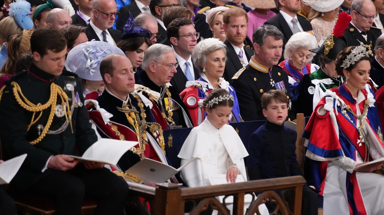 The royal family at the coronation