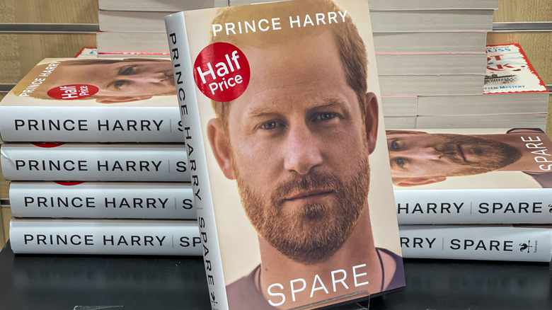 A stack of Prince Harry's books