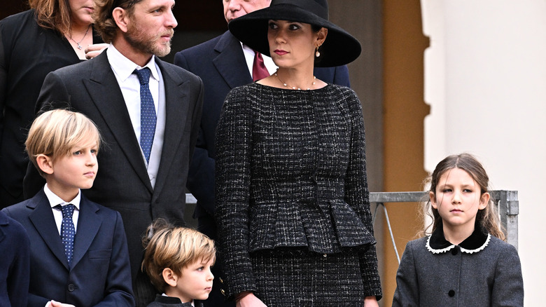 Sacha Casiraghi, Andrea Casiraghi, Maximilian Casiraghi, Tatiana Santo Domingo, and India Casiraghi