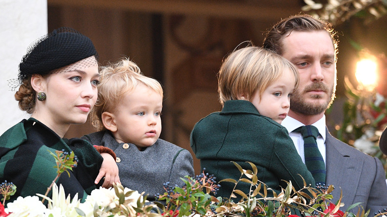 Beatrice Borromeo, Francesco Casiraghi, Stefano Casiraghi, and Pierre Casiraghi