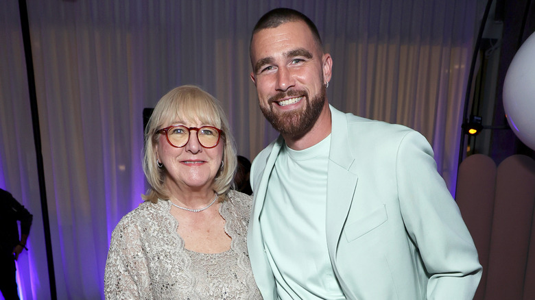 Donna Kelce with Travis Kelce