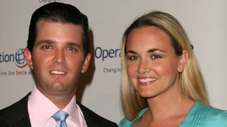 Donald Trump Jr. and Vanessa Trump smiling