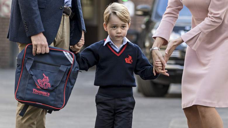 Prince George at school