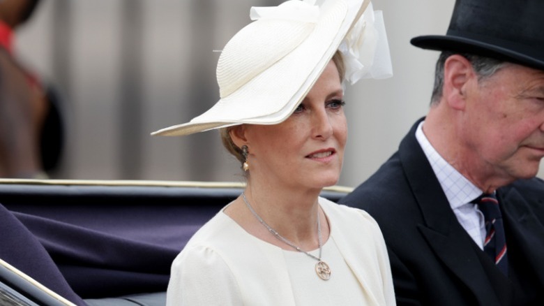 Sophie, Duchess of Edinburgh in a cream dress at Trooping the Colour