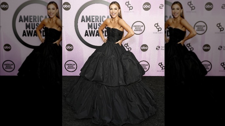 Carolina Gaitán smiling at AMAs