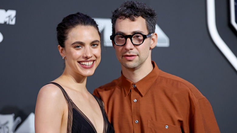 Margaret Qualey and Jack Antonoff attending the MTV Video Music Awards