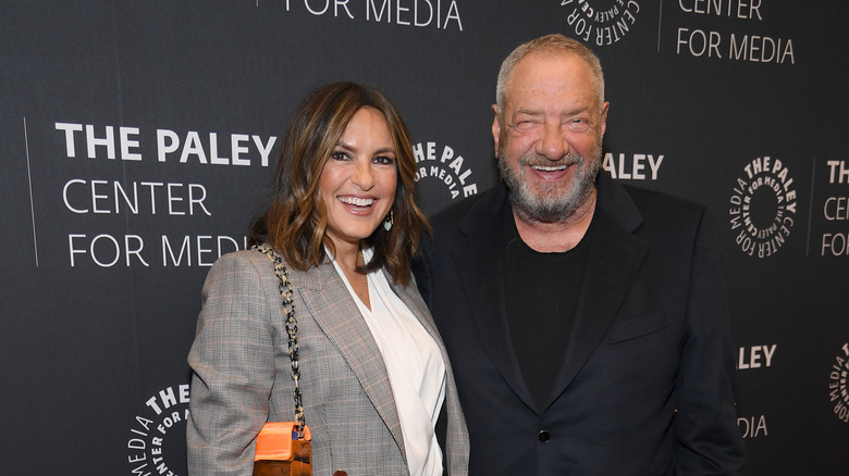 Mariska Hargitay & Dick Wolf smiling