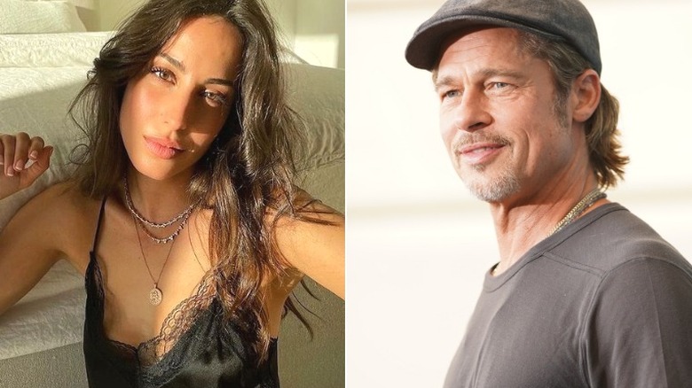 Ines de Ramon and Brad Pitt