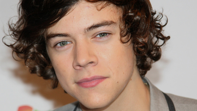 Young Harry Styles close-up