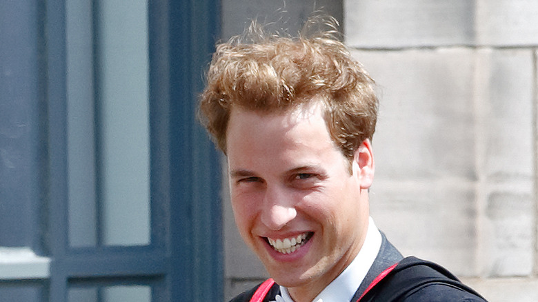 Prince William smiling on graduation day 