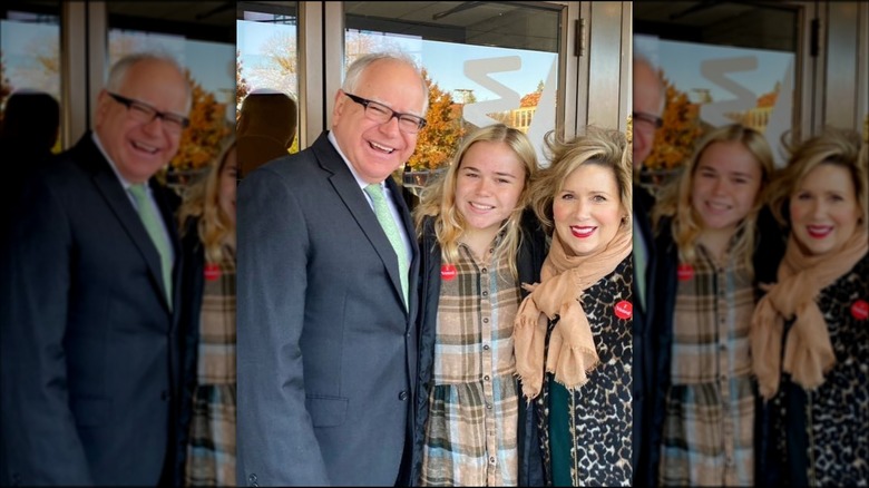 Tim, Hope, and Gwen Walz