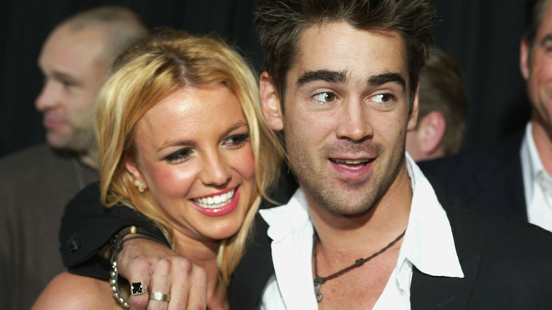 Britney Spears and Colin Farrell at a premiere