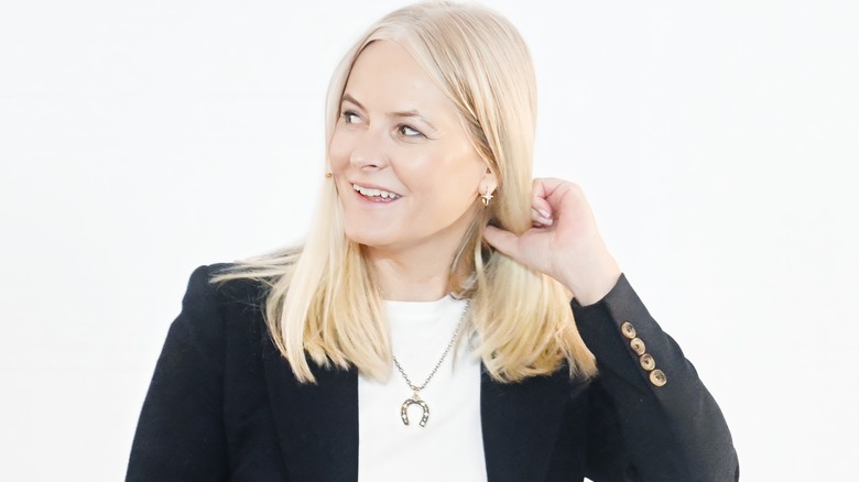 Princess Mette-Marit smiling