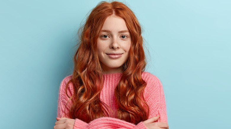 Woman with red hair 