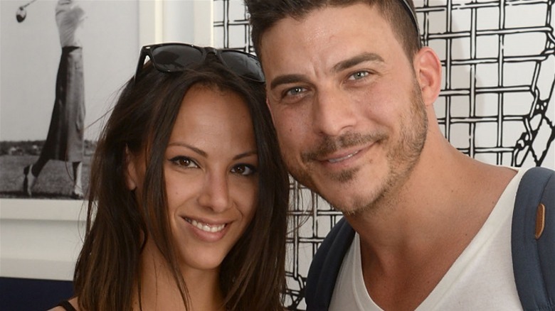 Kristen Doute and Jax Taylor close-up smiling