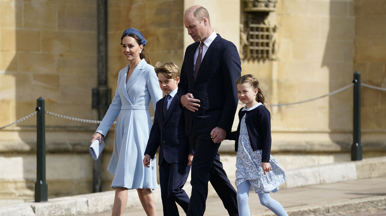 The Wales family at an event 