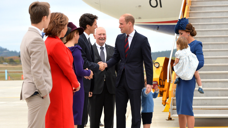 The Wales family meeting political figures in Canada 