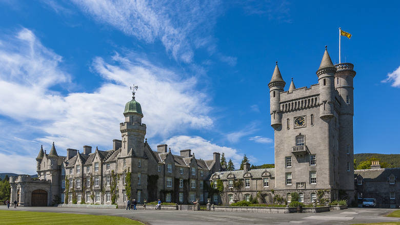 Balmoral Estate, Scotland against blue sky