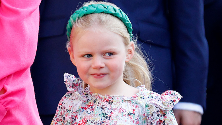 Lena Tindall in headband