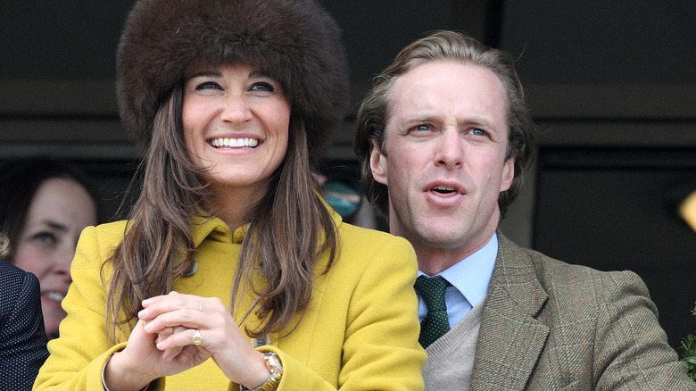 Pippa Middleton and Thomas Kingston smiling 