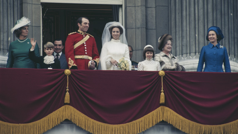 Princess Anne on her wedding day