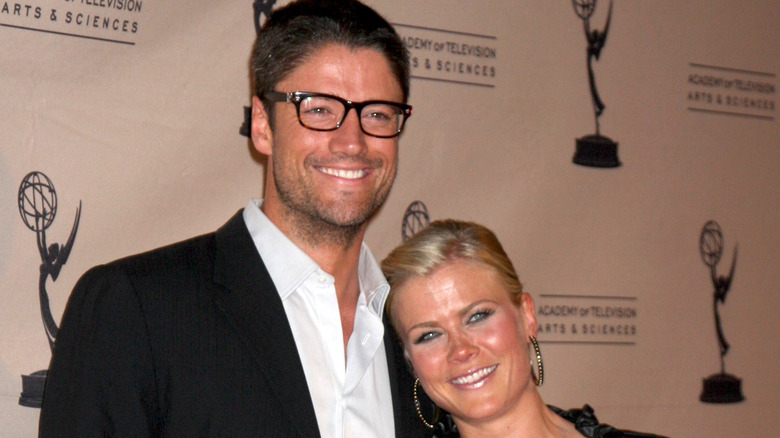 James Scott and Alison Sweeney smiling