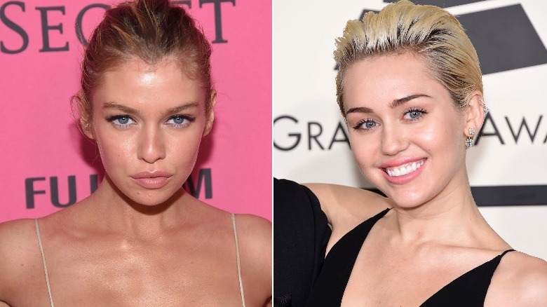 Stella Maxwell and Miley Cyrus 