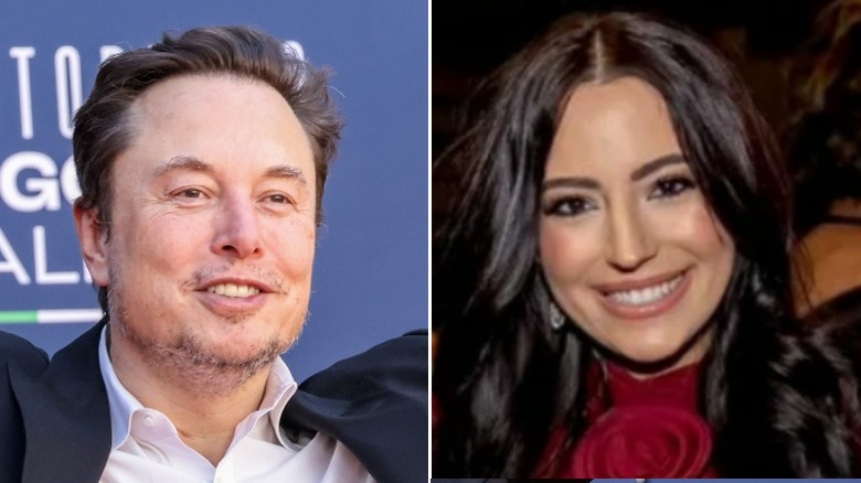 Split image of Elon Musk and Ashley St. Clair