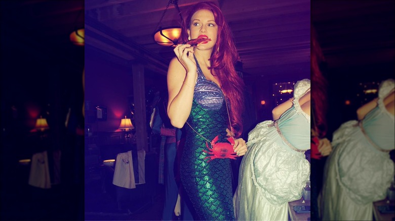 Taylor Swift dressed as Ariel