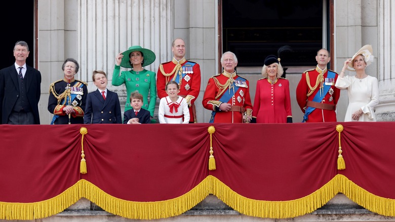 royal family trooping the colour