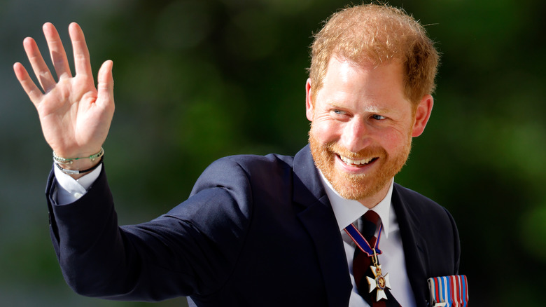 Prince Harry waving