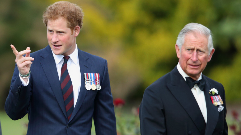 Charles and Harry together in 2015 