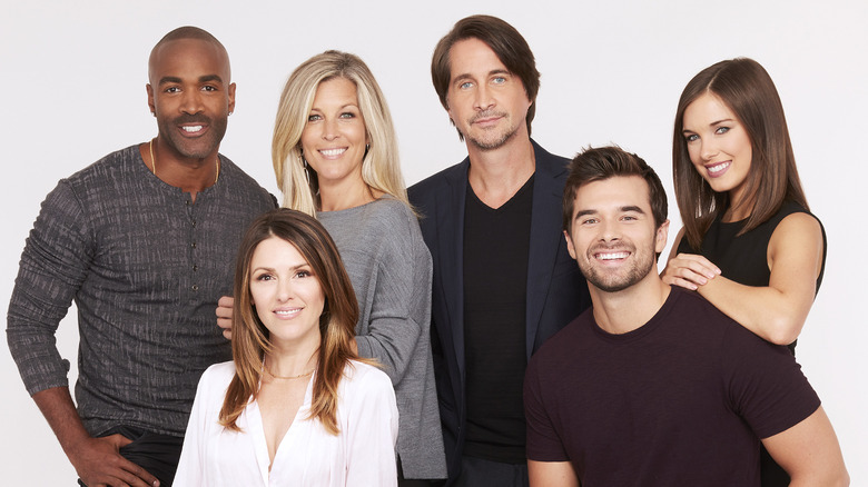 Elizabeth Hendrickson with General Hospital cast members