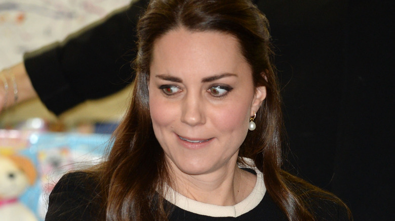Kate Middleton pulling a face