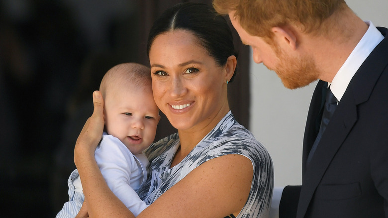 Meghan Markle and Prince Harry with Archie