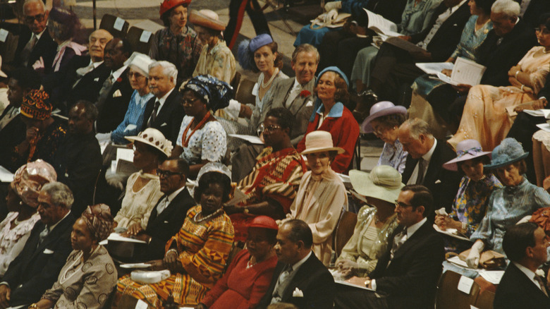 Diana and Charles' wedding guests