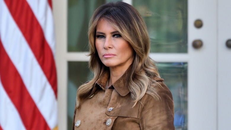 Melania Trump pouting