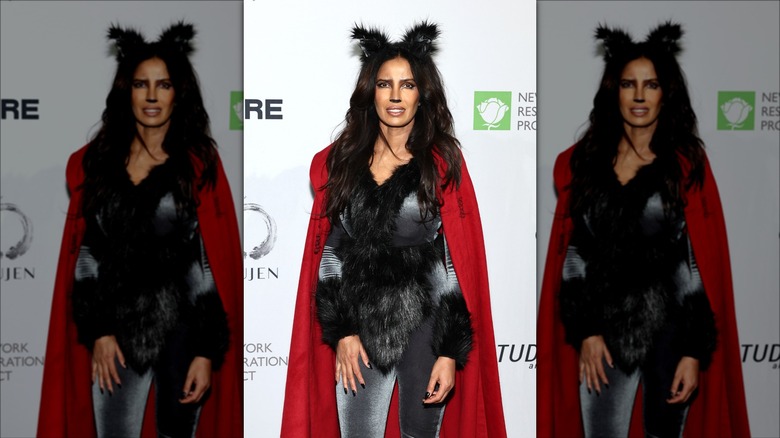 Padma Lakshmi in wolf costume