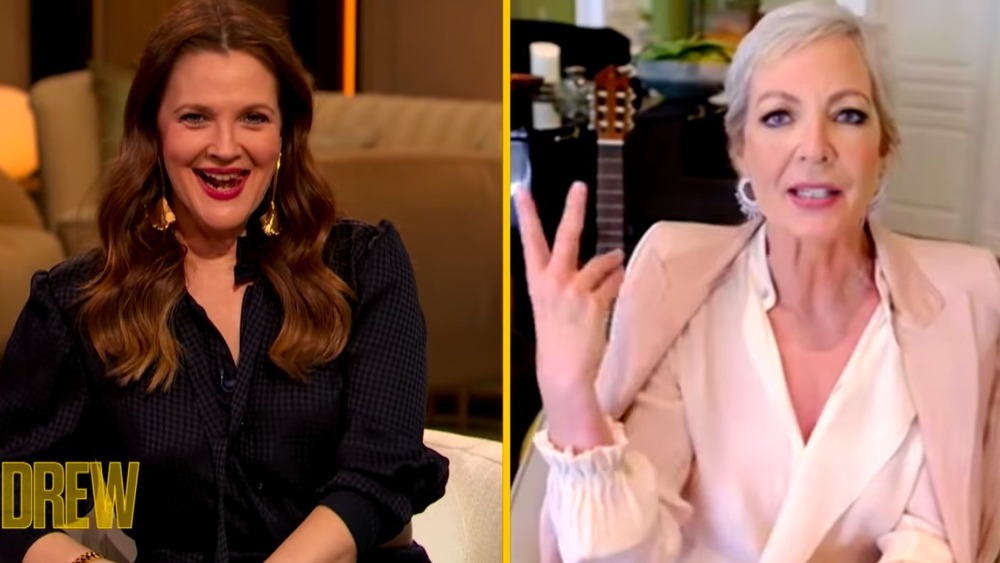 Drew Barrymore talks to Allison Janney