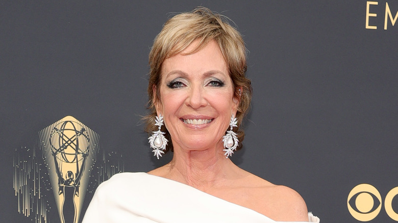 Allison Janney looks glamorous, smiling