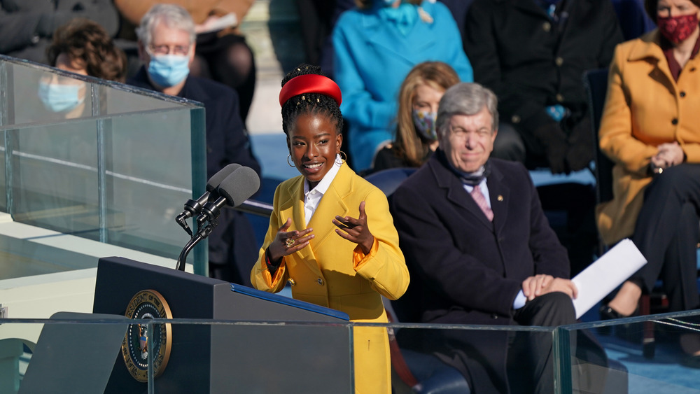 Amanda Gorman at Biden inauguration