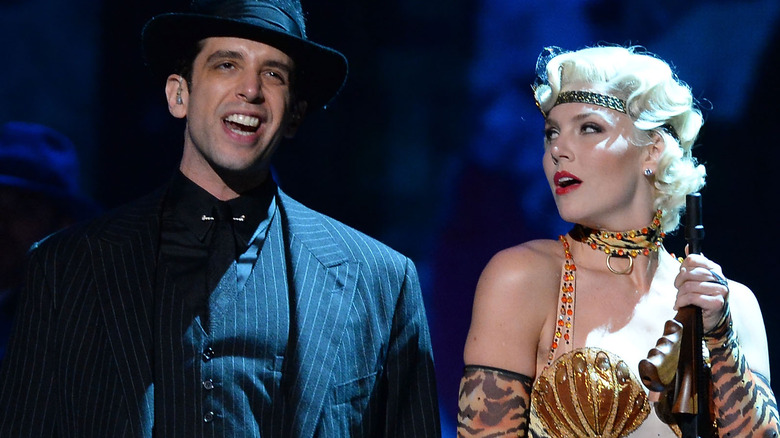 Amanda Kloots and Nick Cordero perform in "Bullets Over Broadway"