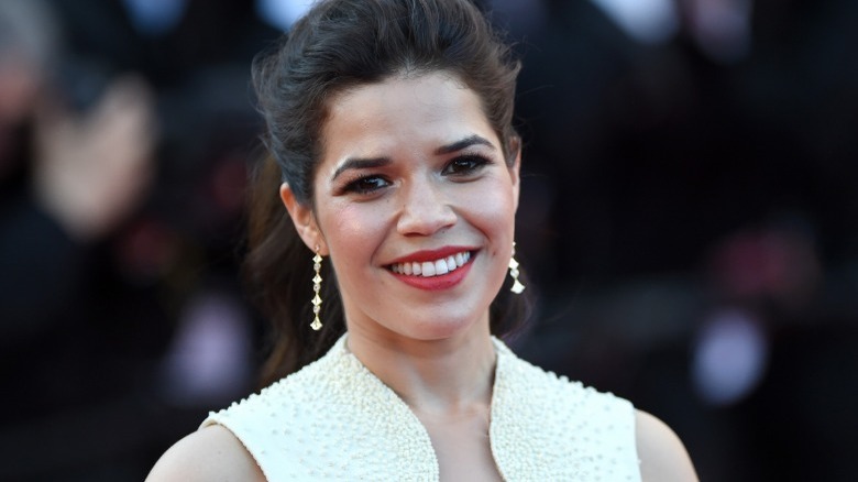 America Ferrera in white dress