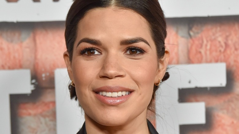 America Ferrera wearing hair back