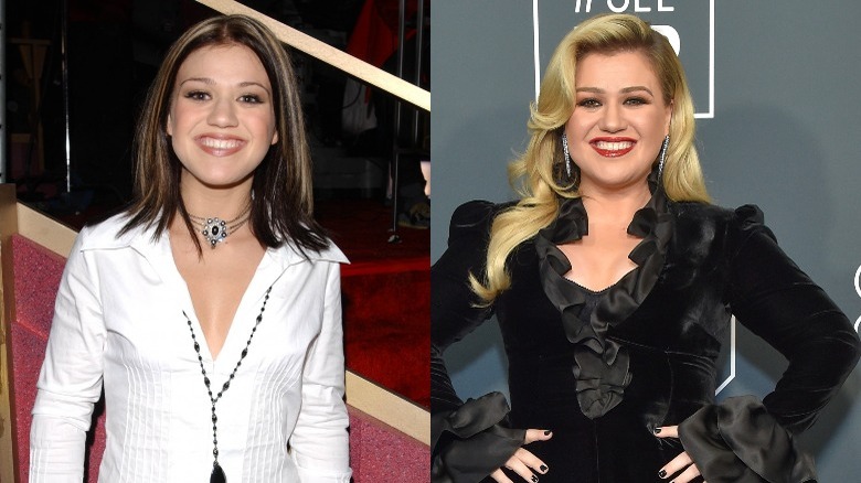 Kelly Clarkson then and now 