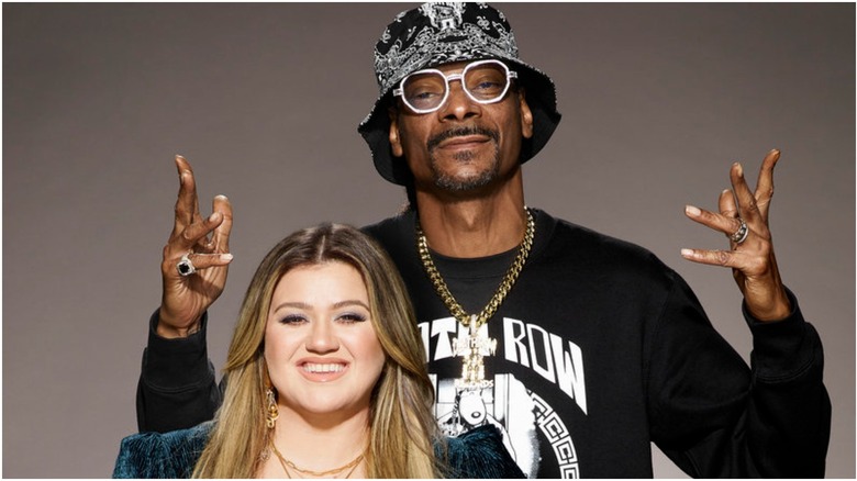 American Song Contest judges Kelly Clarkson and Snoop Dogg.