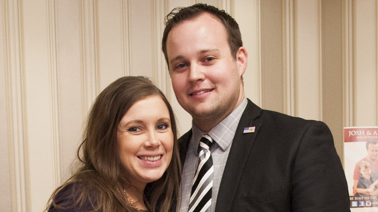 Anna and Josh Duggar at an event