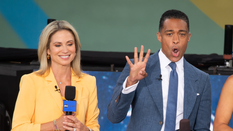 T.J. Holmes and Amy Robach hosting